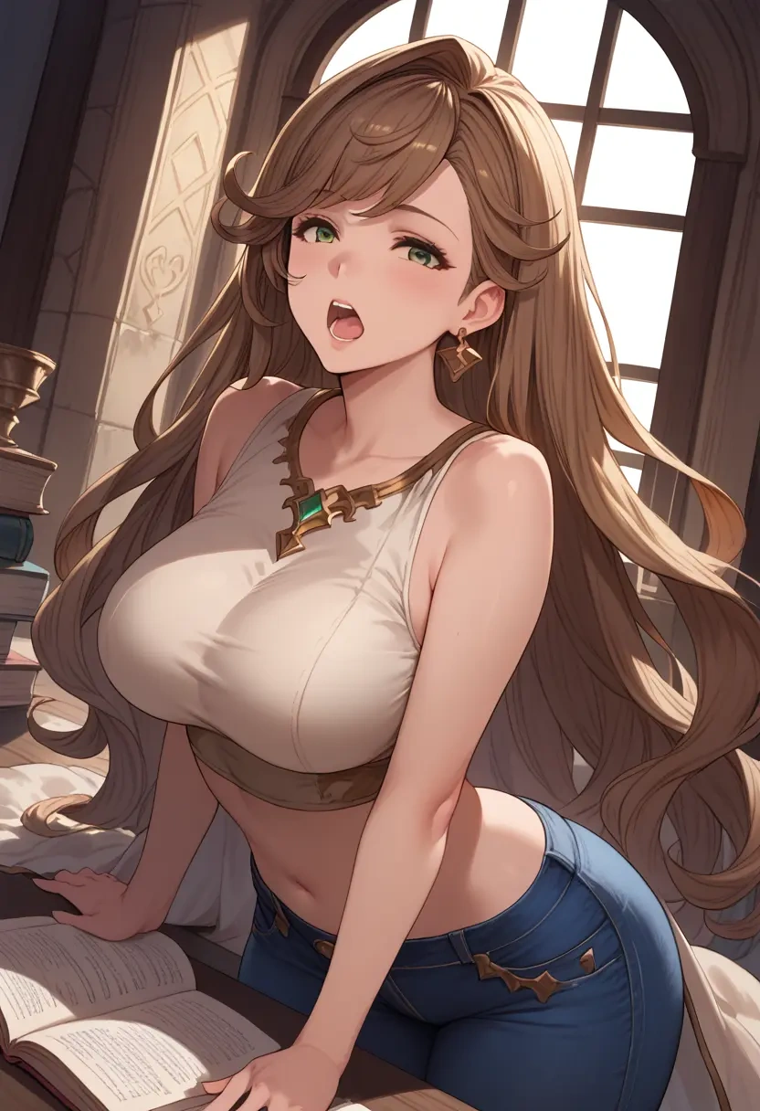 granblue_fantasy,clarisse_(granblue_fantasy),crop top  - 