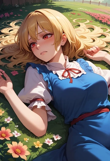 touhou,clownpiece,mesh graffiti top,dolphin shorts  - AI generated anime art