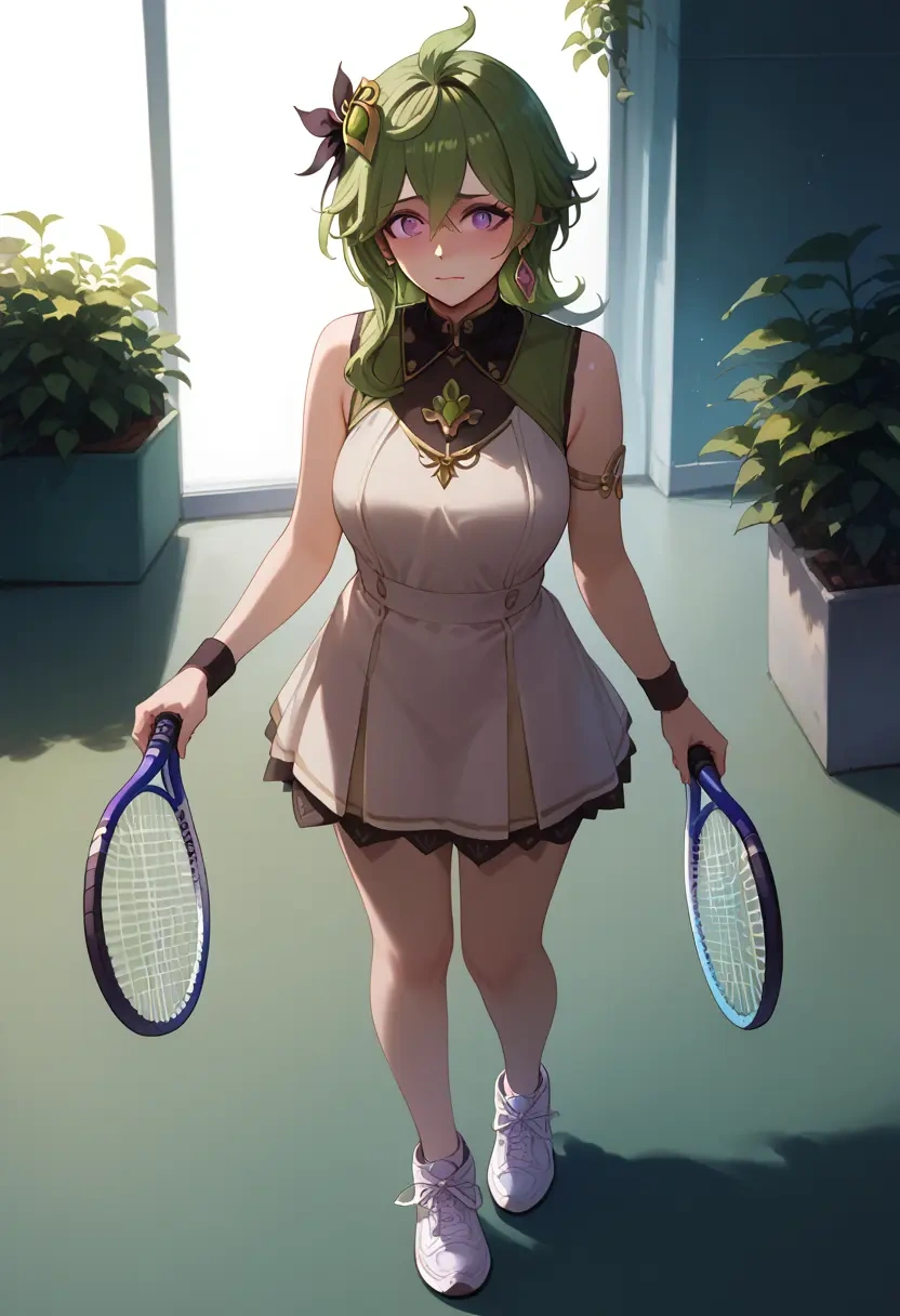 genshin impact,collei,tennis skirt  - 