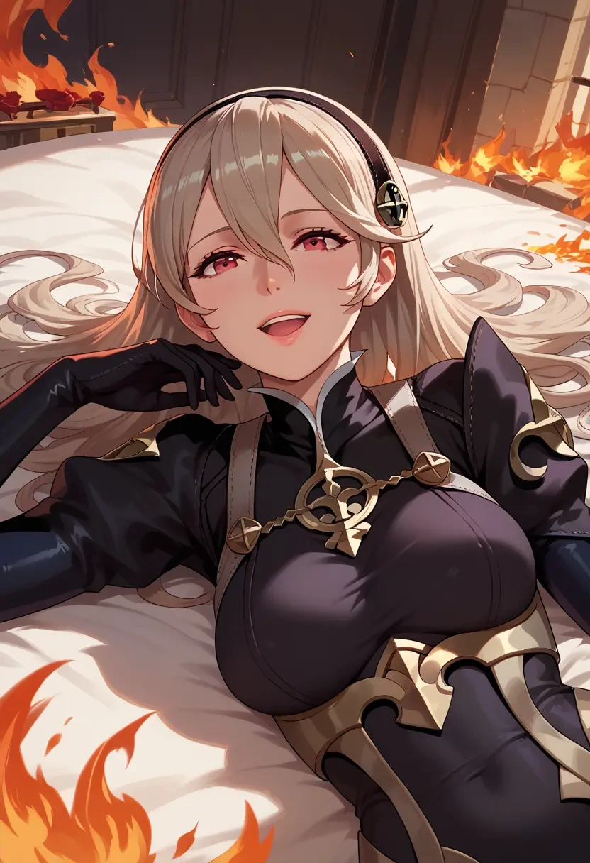 fire_emblem,corrin_(female)_(fire_emblem),black widow bodysuit,spiderweb cape,leather gloves  - 