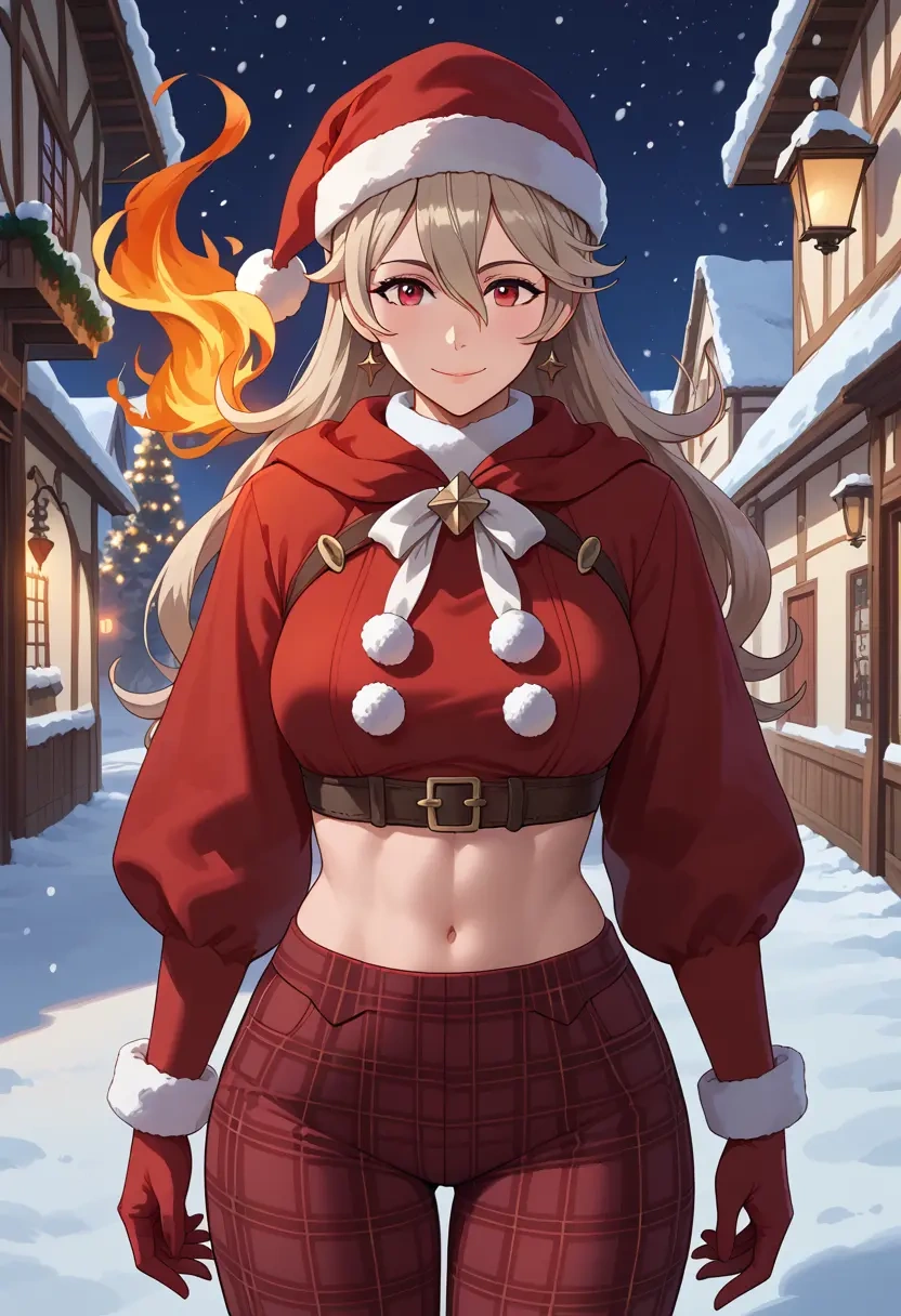 fire_emblem,corrin_(fire_emblem),Christmas,plaid trousers  - 