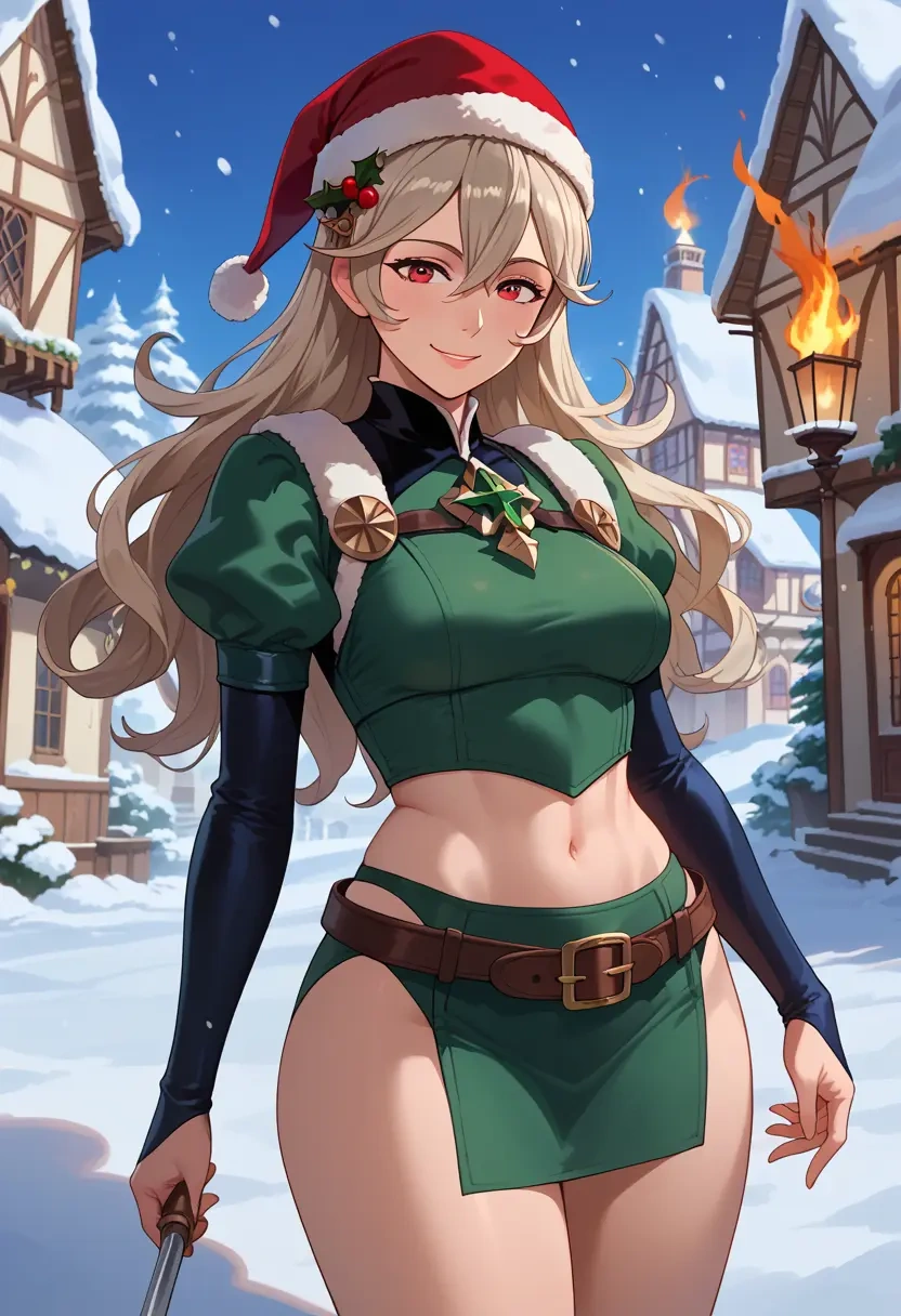 fire_emblem,corrin_(fire_emblem),Christmas,dress  - 