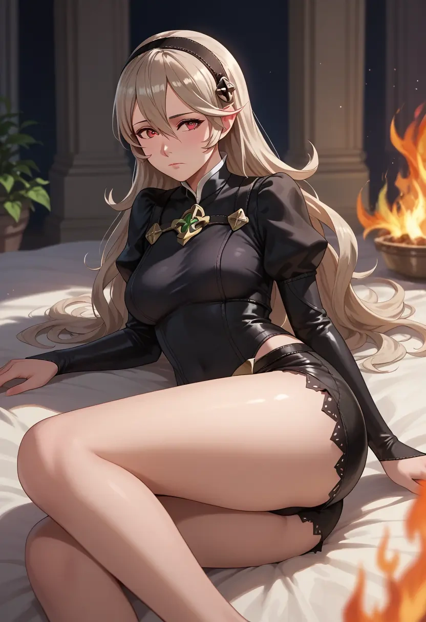 fire_emblem,corrin_(fire_emblem),leather,shorts  - 