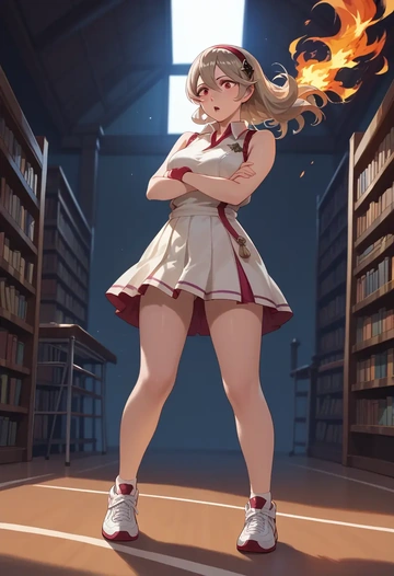 fire_emblem,corrin_(fire_emblem),tennis skirt  - AI generated anime art