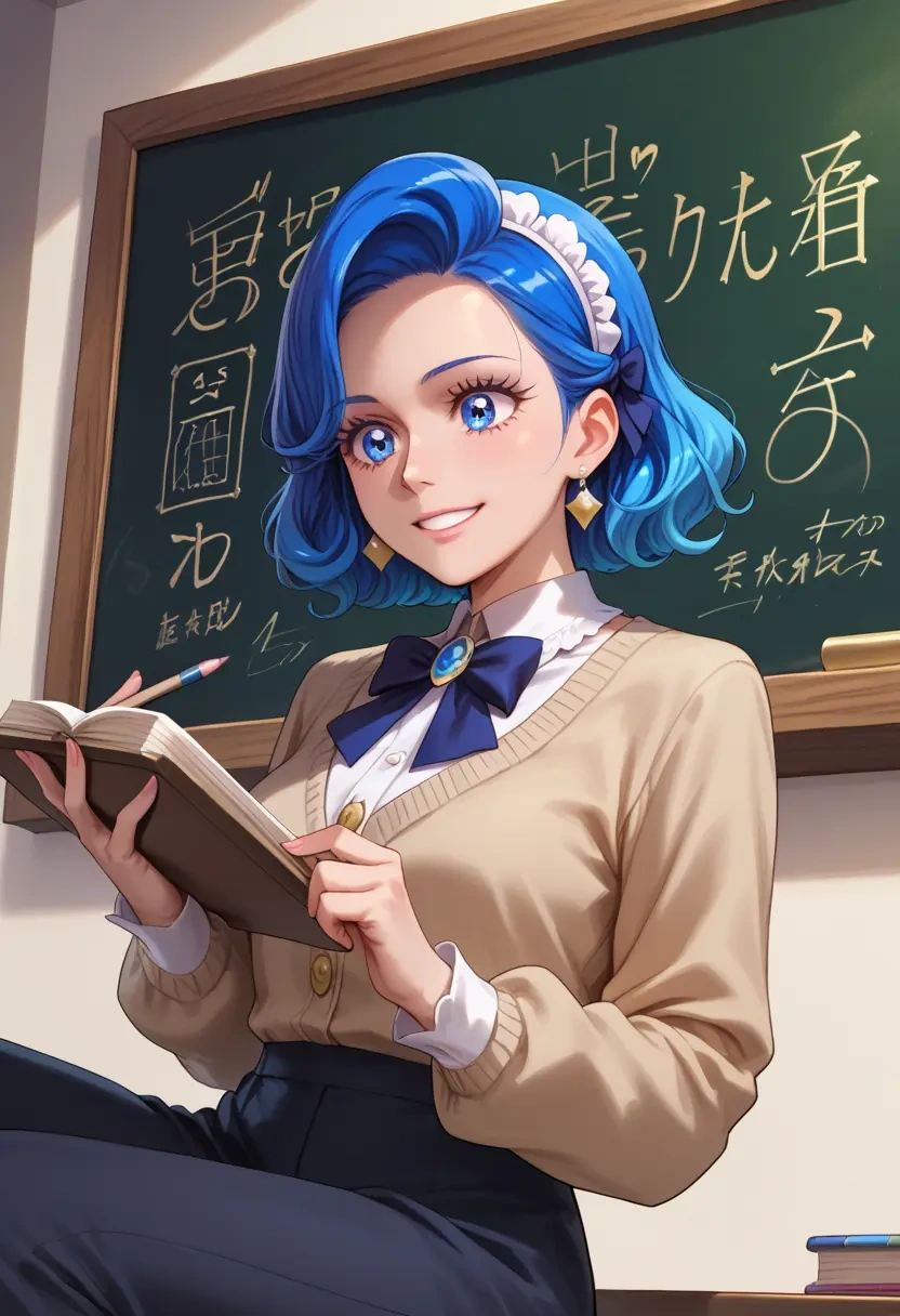 precure,cure_beauty,teacher, sweater  - 