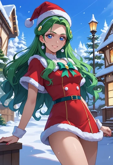 precure,cure_beauty,Christmas,dress  - AI generated anime art