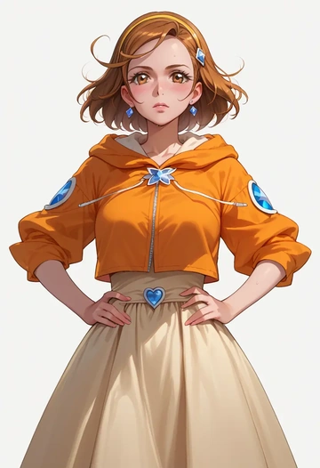 precure,cure_black,crop windbreaker,shorts  - AI generated anime art