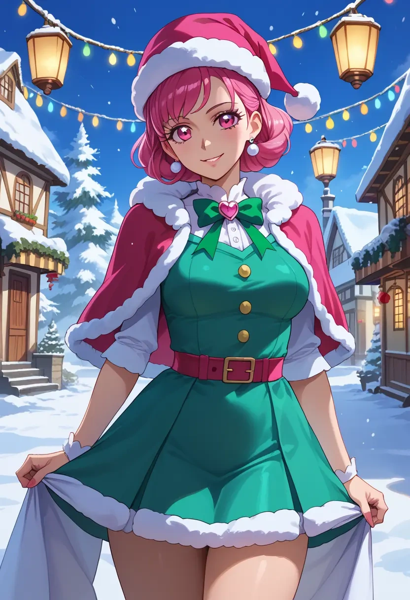 precure,cure_blossom,Christmas,dress  - 