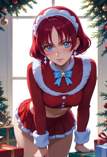 precure,cure_marine,Christmas,skirt  - AI generated anime art