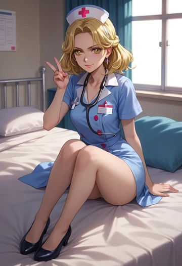 precure,cure_peace,nurse  - AI generated anime art