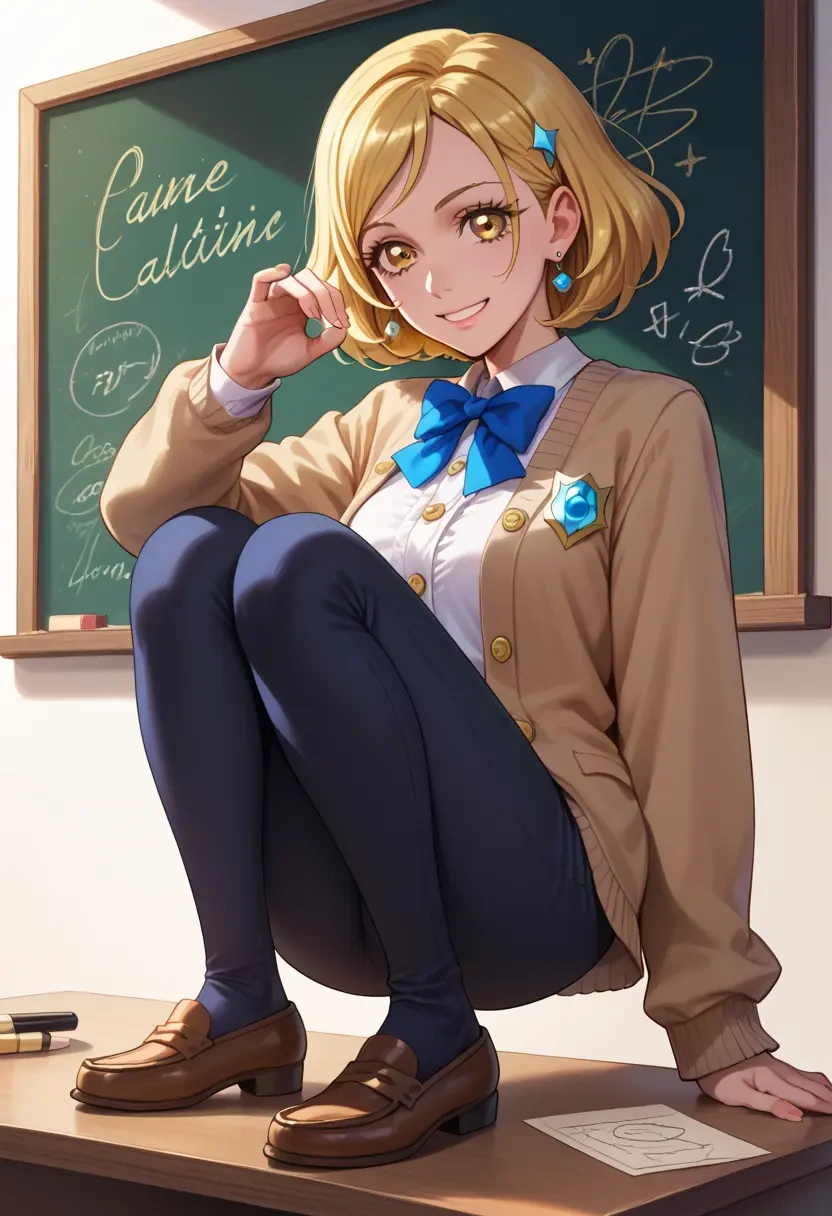 precure,cure_sunshine,teacher, sweater  - 