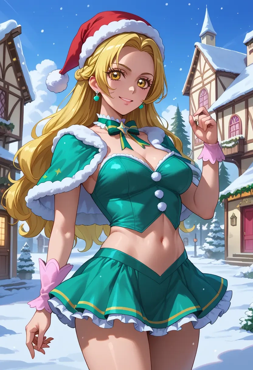 precure,cure_sunshine,Christmas,dress  - 