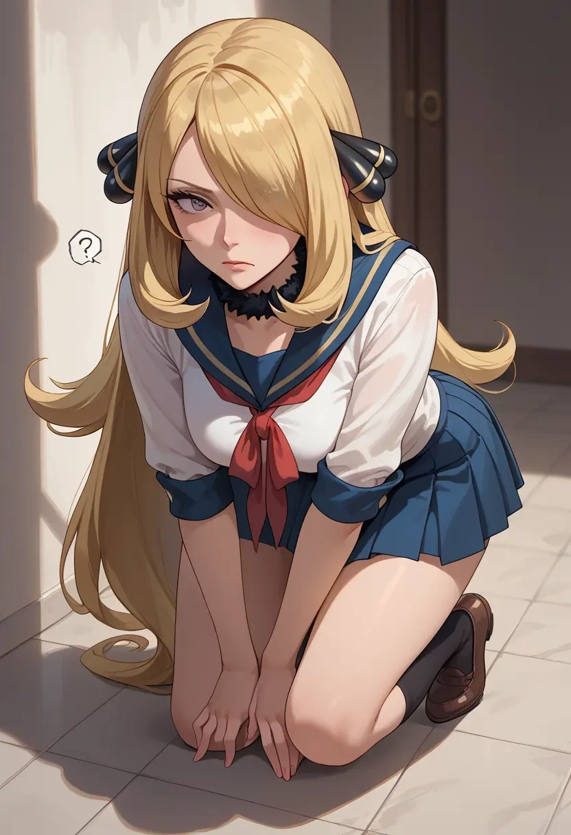 pokemon,cynthia_(pokemon),sailor, uniform  - 