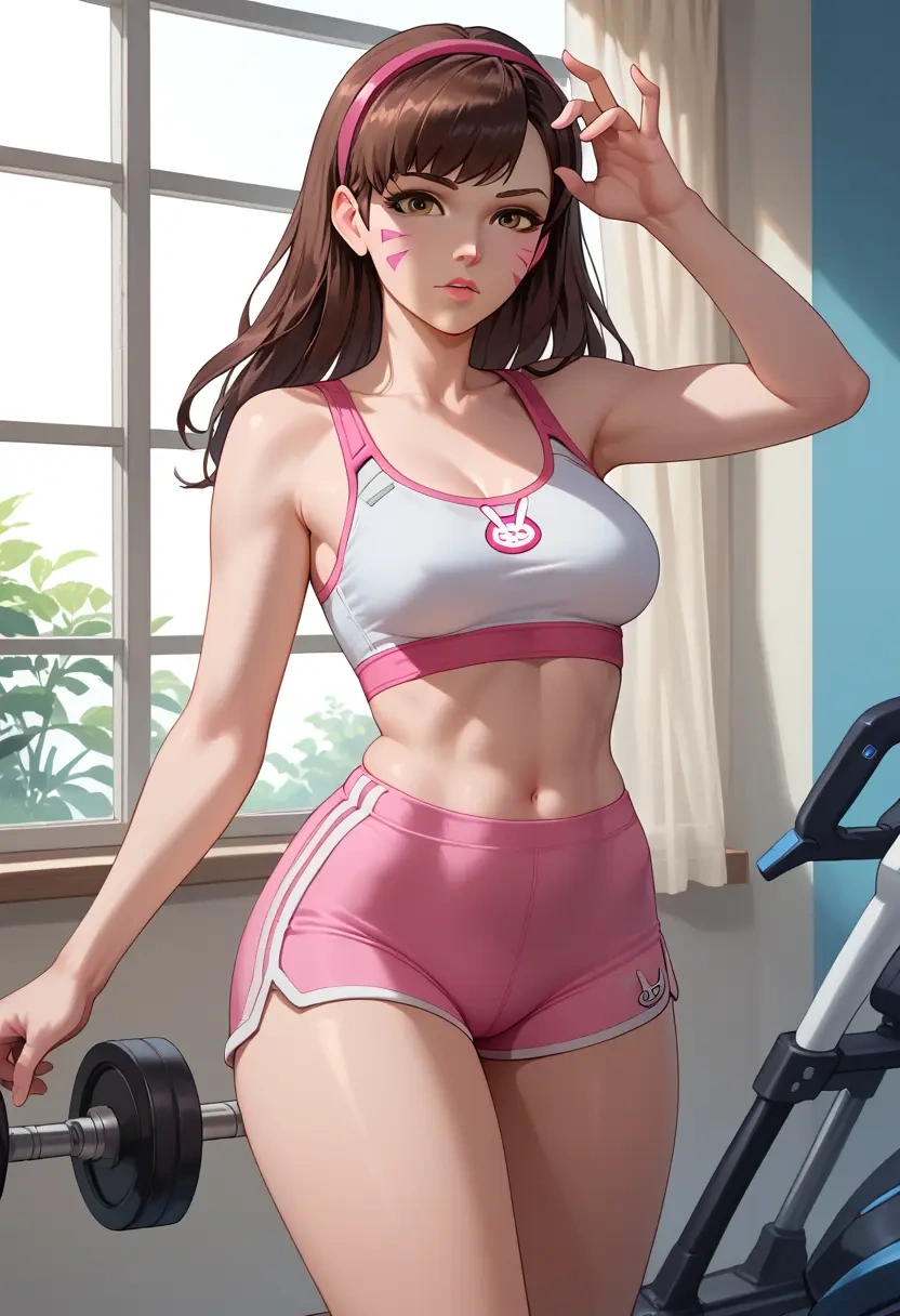 overwatch,d.va_(overwatch),yoga shorts  - 