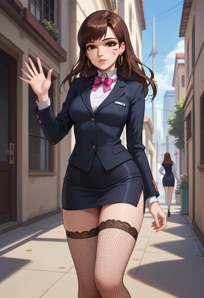 overwatch,d.va_(overwatch),secretary,stockings,sexy, panties  - 