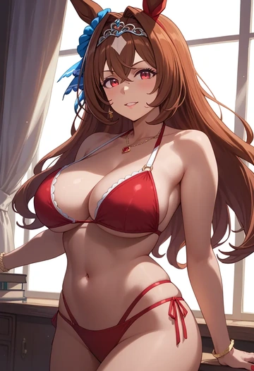 umamusume,daiwa_scarlet_(umamusume),bikini  - AI generated anime art