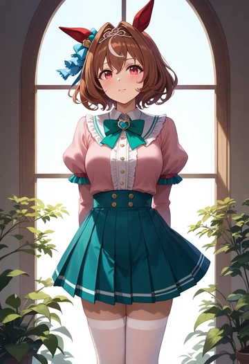 umamusume,daiwa_scarlet_(umamusume),spring,student uniform,blouse  - AI generated anime art