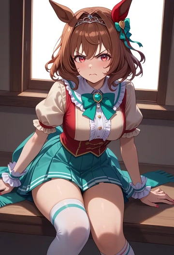 umamusume,daiwa_scarlet_(umamusume),spring,student uniform,blouse  - AI generated anime art