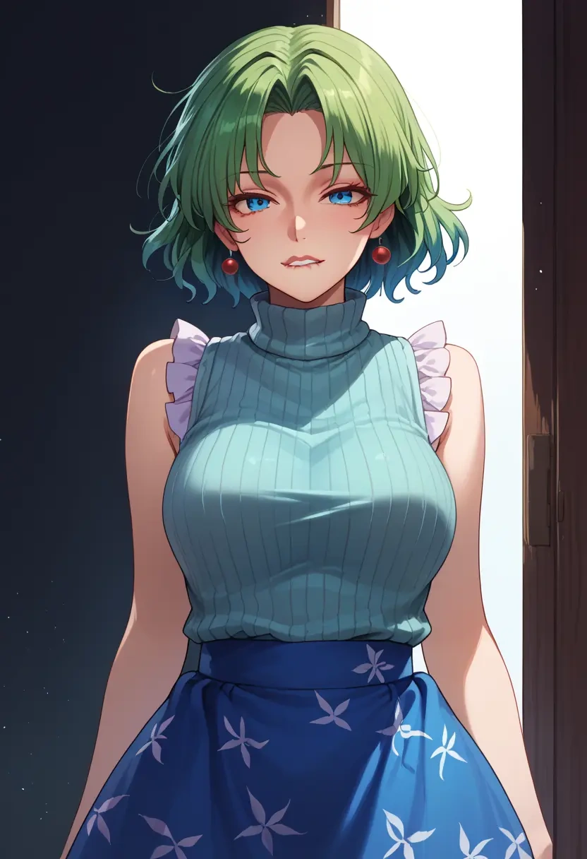 touhou,daiyousei,turtleneck,knit,maxi skirt  - 