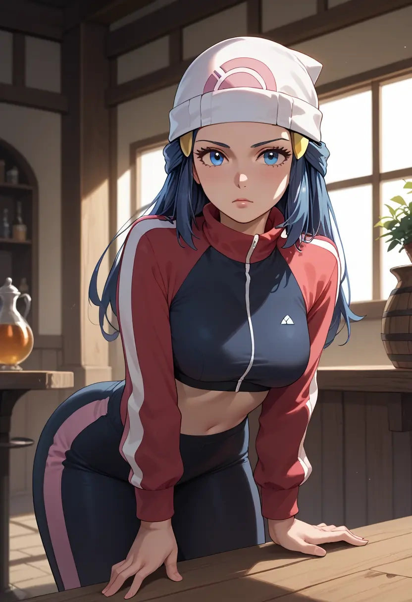 pokemon,dawn_(pokemon),athletic,track suit  - 