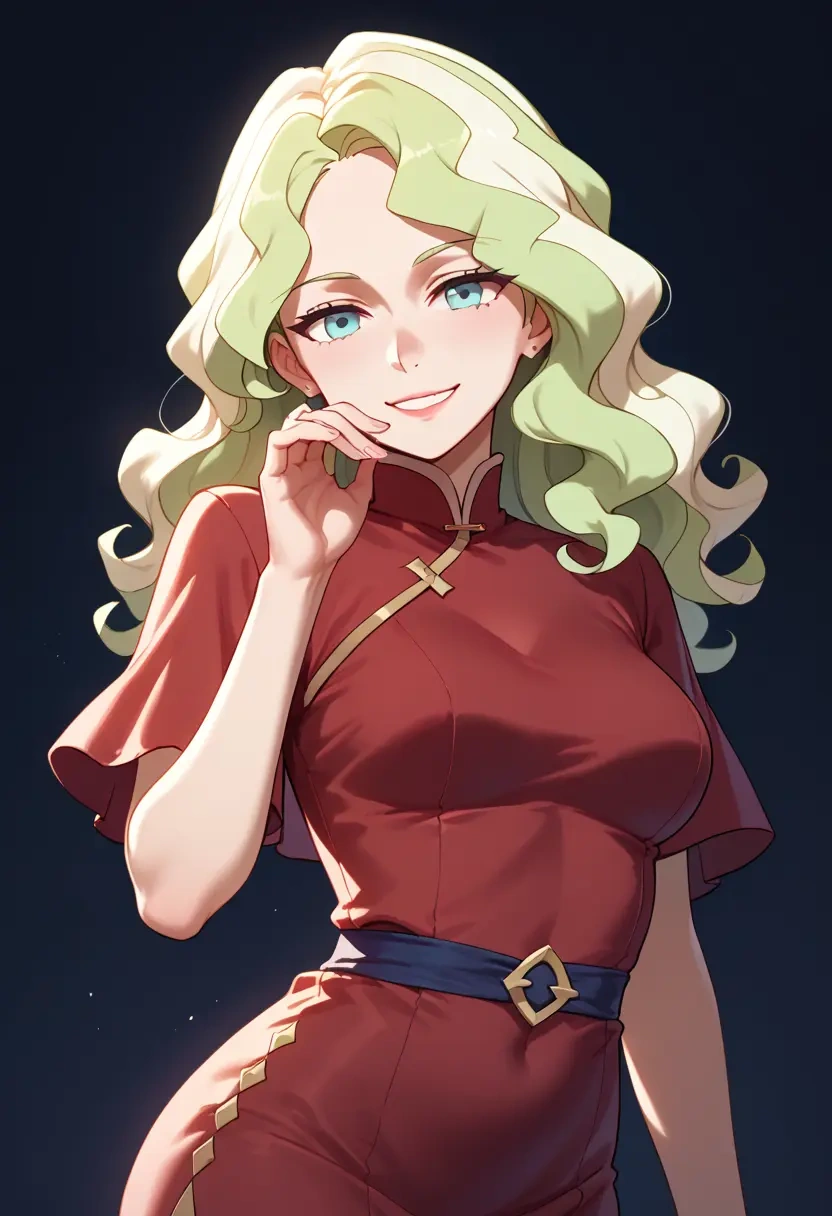 little_witch_academia,diana_cavendish,qipao  - 