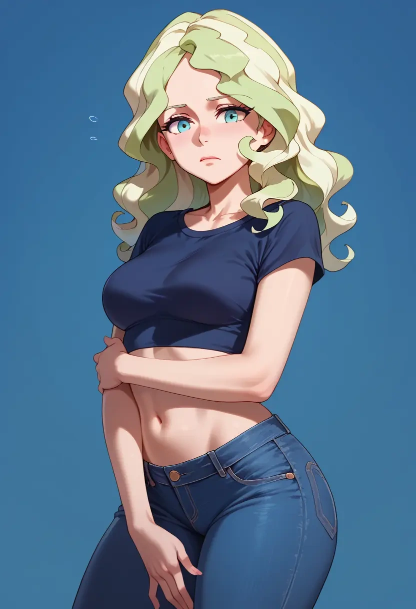 little_witch_academia,diana_cavendish,crop top  - 