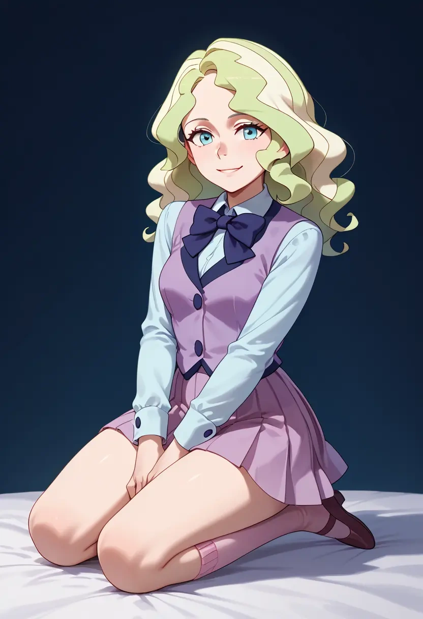 little_witch_academia,diana_cavendish,spring,student uniform,vest  - 