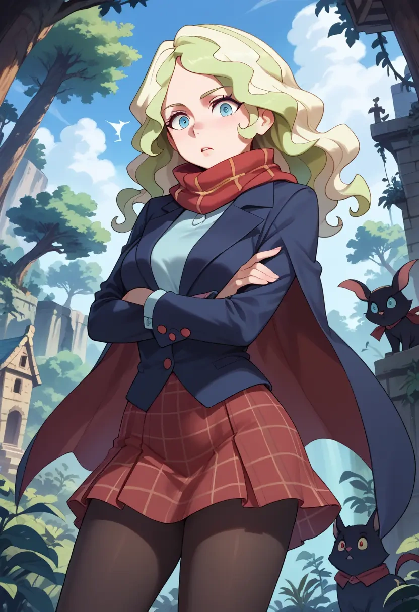 little_witch_academia,diana_cavendish,winter,student uniform,fur-collared jacket  - 