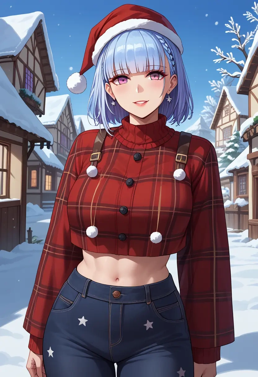 azur_lane,dido_(azur_lane),Christmas,plaid trousers  - 