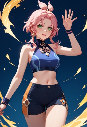 genshin_impact,diona_(genshin_impact),athletic,shorts,sexy  - AI generated anime art