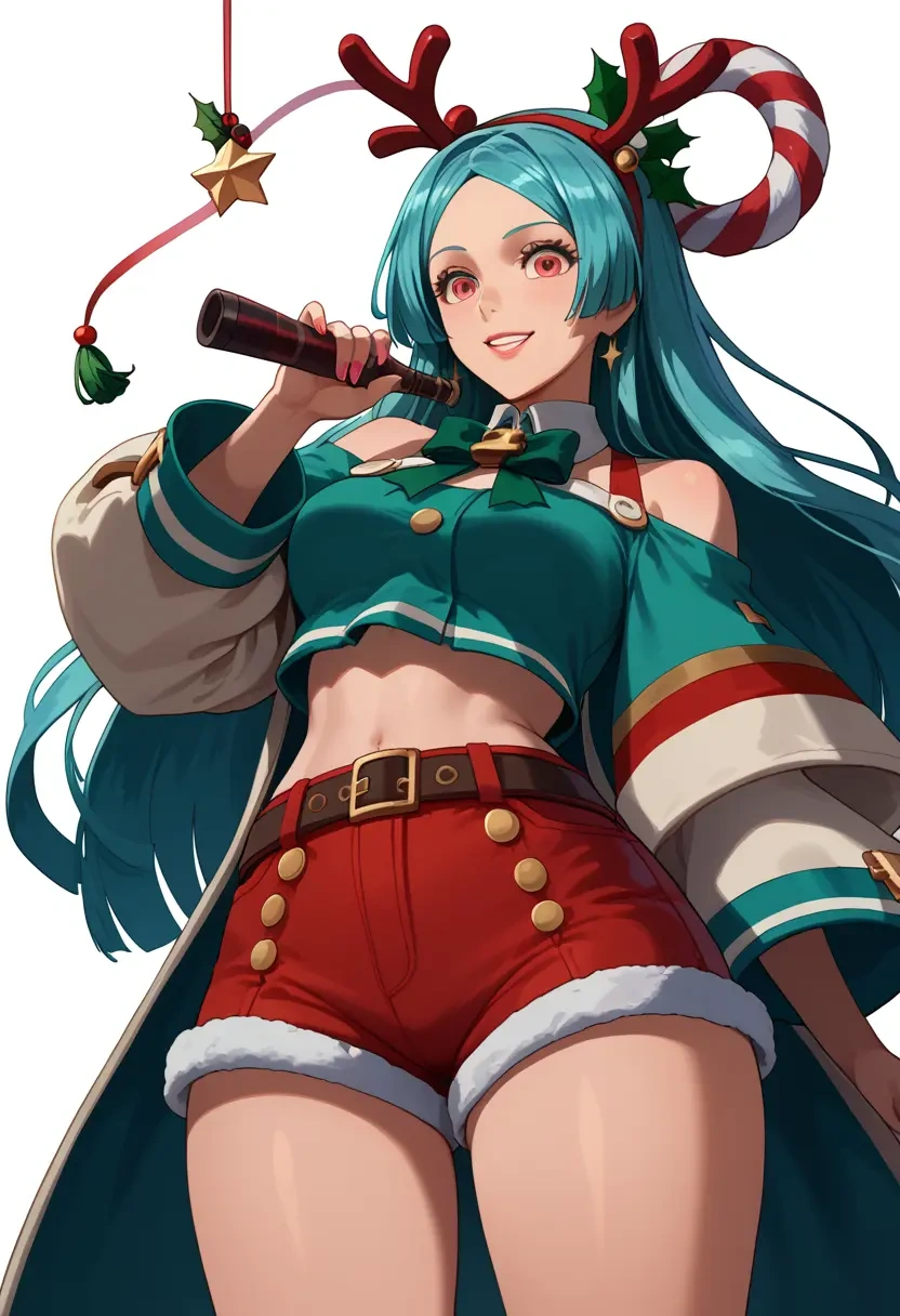 guilty_gear,dizzy_(guilty_gear),Christmas,red velvet shorts  - 