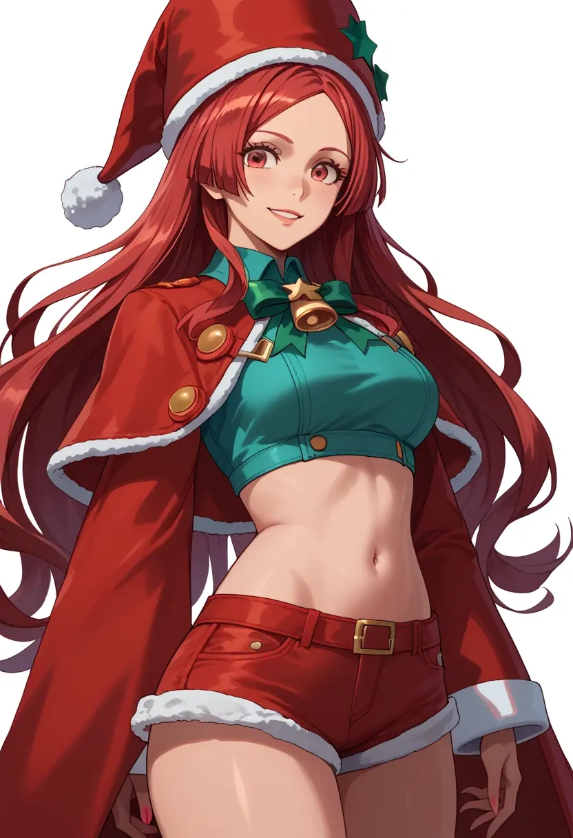 guilty_gear,dizzy_(guilty_gear),Christmas,red velvet shorts  - 