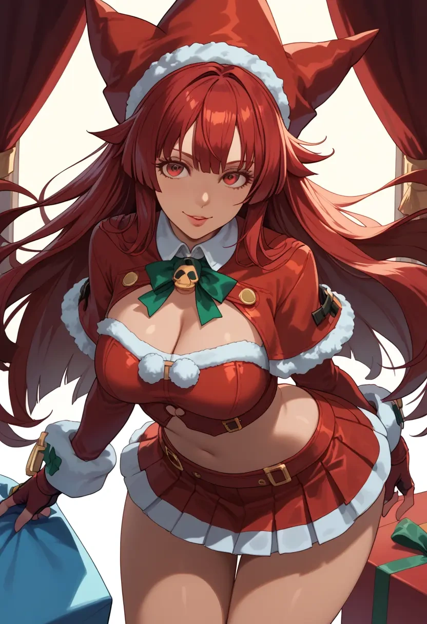 guilty_gear,dizzy_(guilty_gear),Christmas,skirt  - 