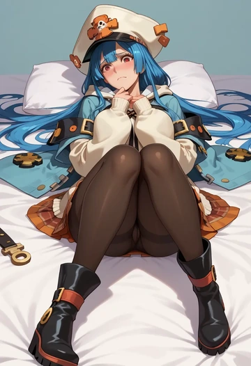 guilty_gear,dizzy_(guilty_gear),winter,student uniform,hooded coat  - AI generated anime art