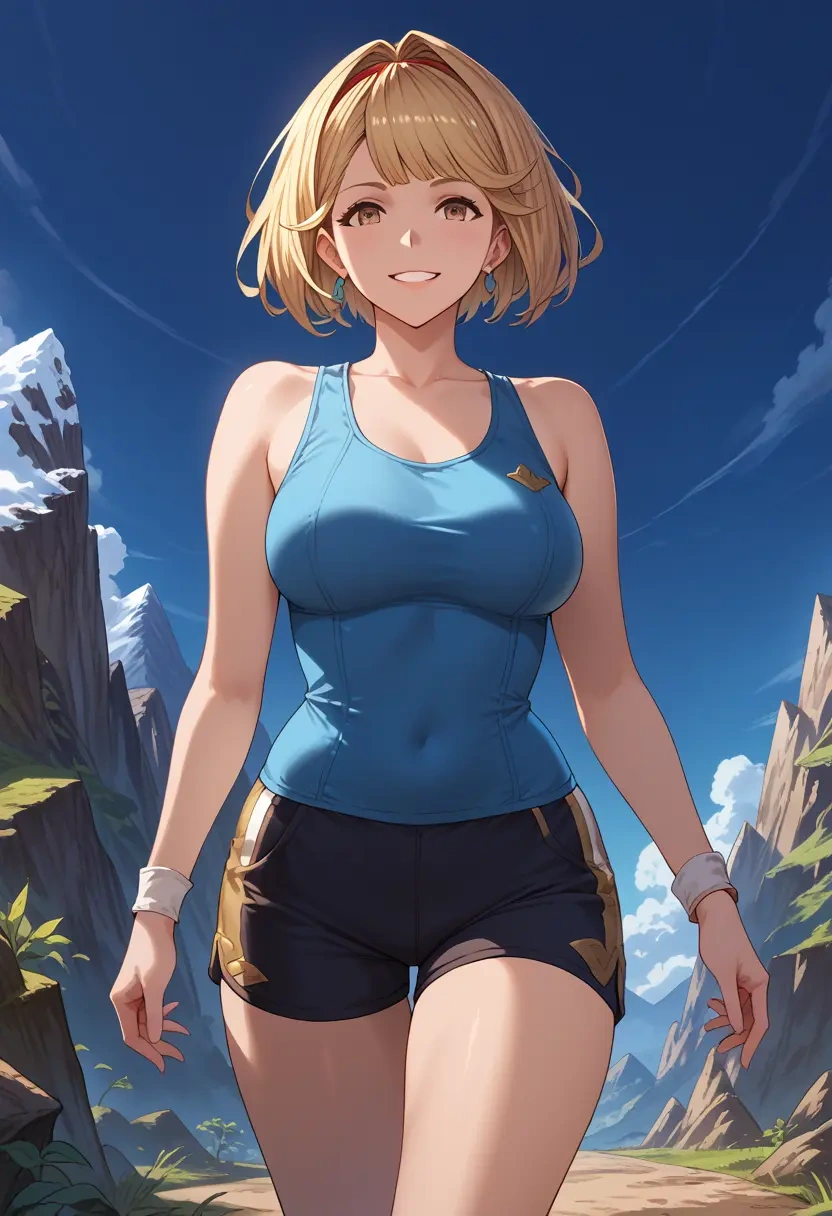 granblue_fantasy,djeeta_(granblue_fantasy),athletic,shorts,sexy  - 