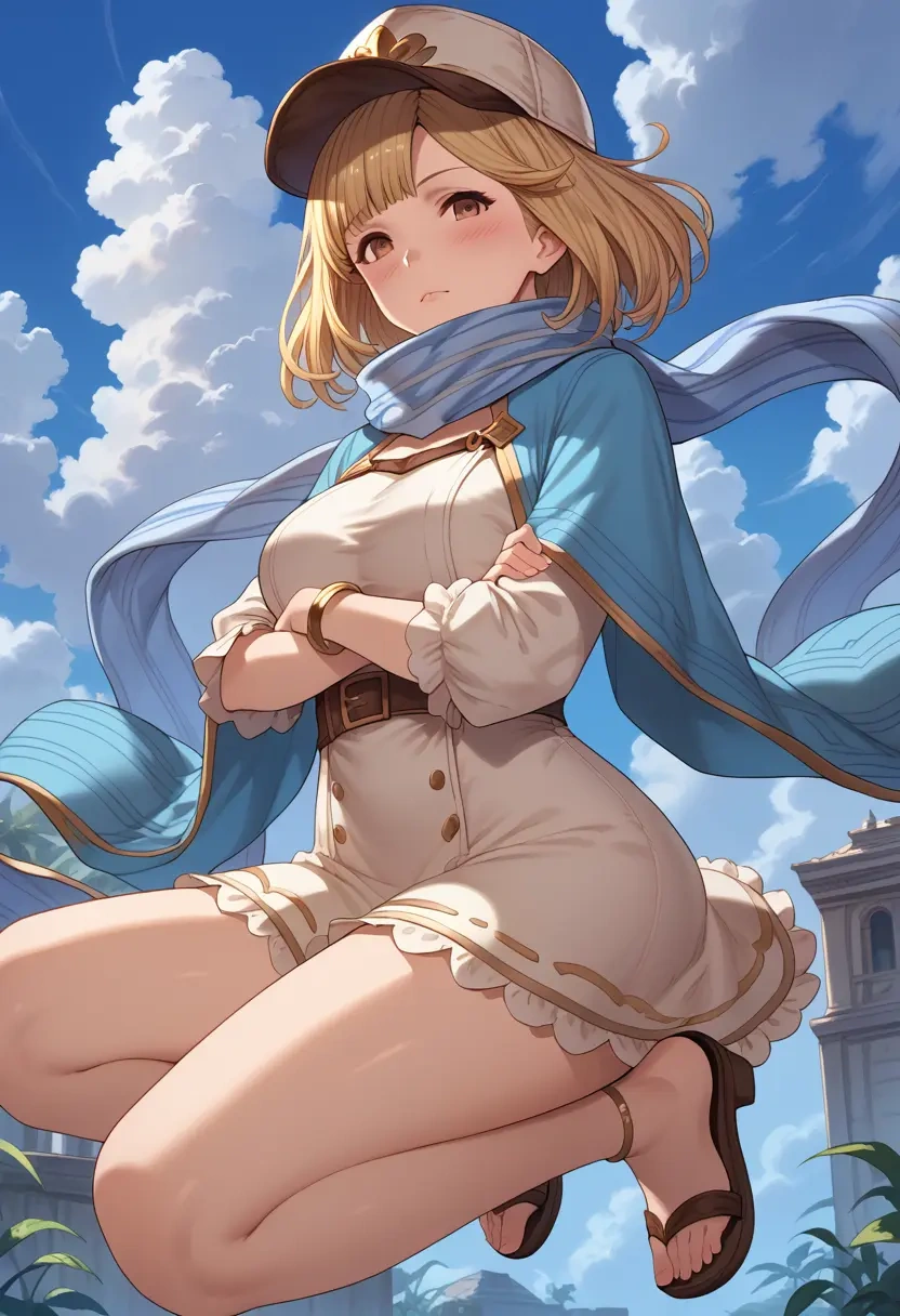 granblue_fantasy,djeeta_(granblue_fantasy),spring,elegant woman,bodycon dress  - 