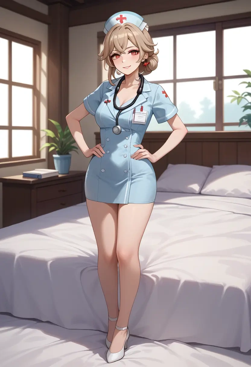 genshin_impact,dodoco_(genshin_impact),nurse  - 