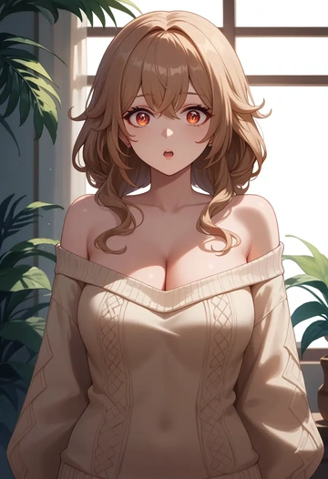 genshin_impact,dodoco_(genshin_impact),sweater  - AI generated anime art