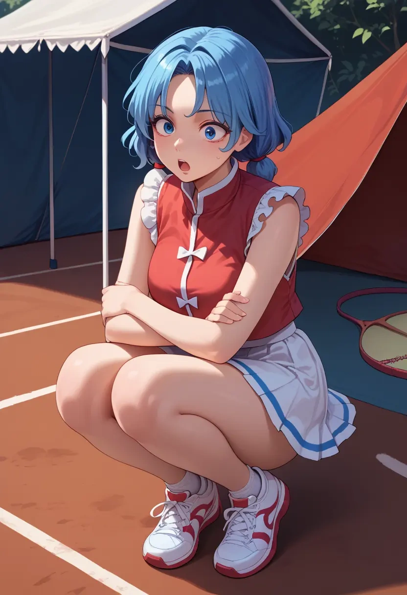 touhou,doremy_sweet,tennis skirt  - 