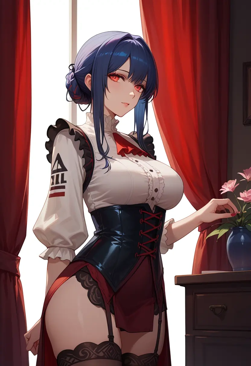 arknights,dusk_(arknights),Victorian-era,stockings,sexy  - 