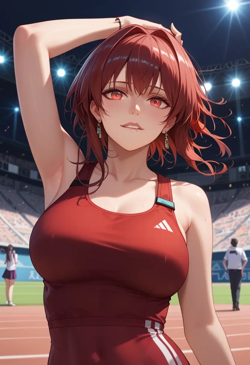 arknights,dusk_(arknights),athletic  - 