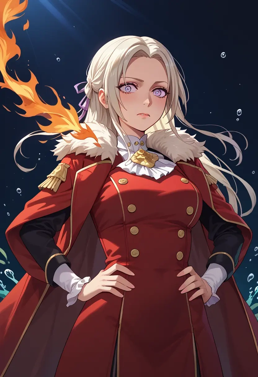 fire_emblem,edelgard_von_hresvelg,coat,fur-collar,tailored trousers  - 