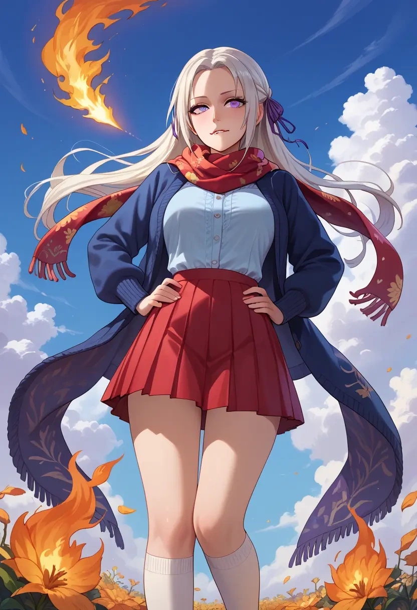 fire_emblem,edelgard_von_hresvelg,spring,student uniform,cardigan  - 