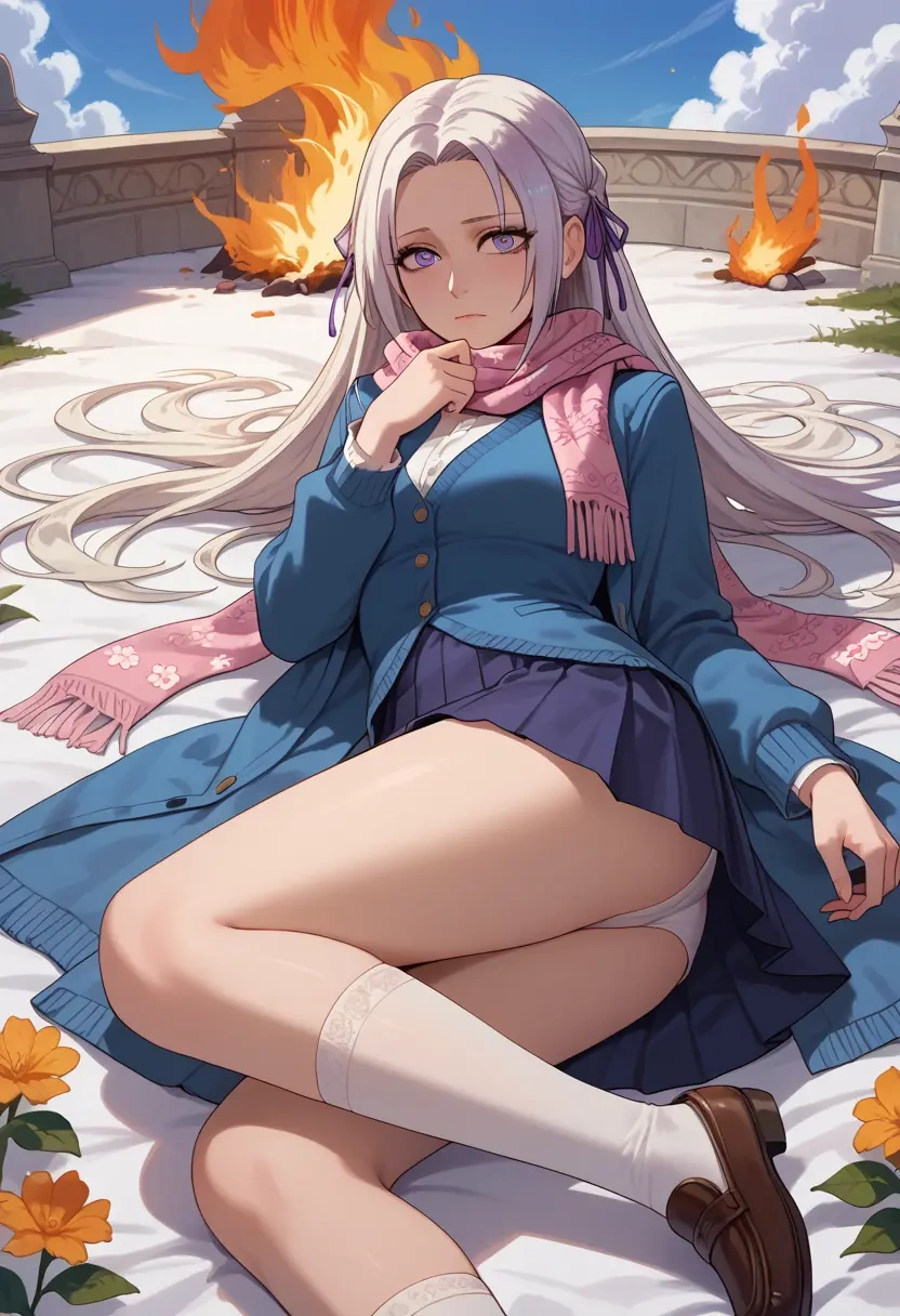 fire_emblem,edelgard_von_hresvelg,spring,student uniform,cardigan  - 