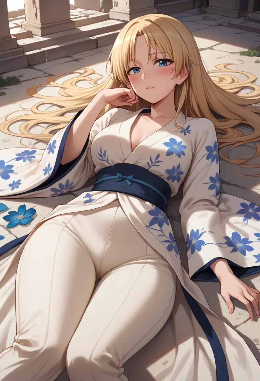 world_witches_series,eila_ilmatar_juutilainen,kimono,silk,wide-leg trousers  - 