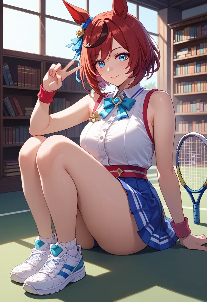 umamusume,eishin_flash_(umamusume),tennis skirt  - 