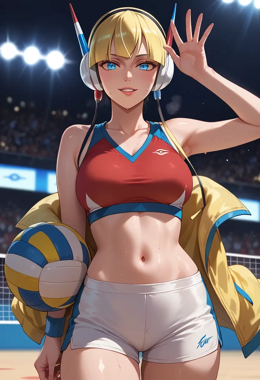 pokemon,elesa_(pokemon),volleyball uniform  - 