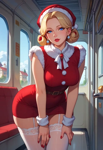 tera_online,elin,Christmas,sexy, stockings,  - AI generated anime art