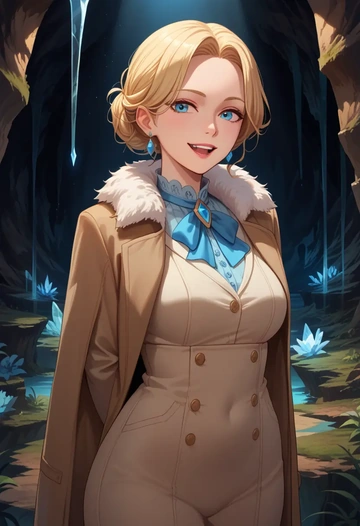 tera_online,elin,coat,fur-collar,tailored trousers  - AI generated anime art