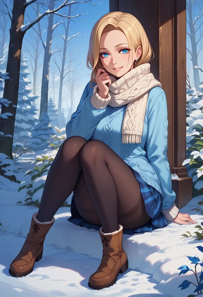 tera_online,elin,winter,student uniform,down jacket  - 